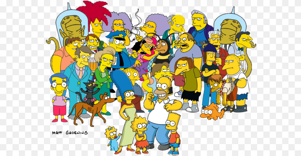 All The Characters On The Simpsons, Baby, Person, Art, Face Png