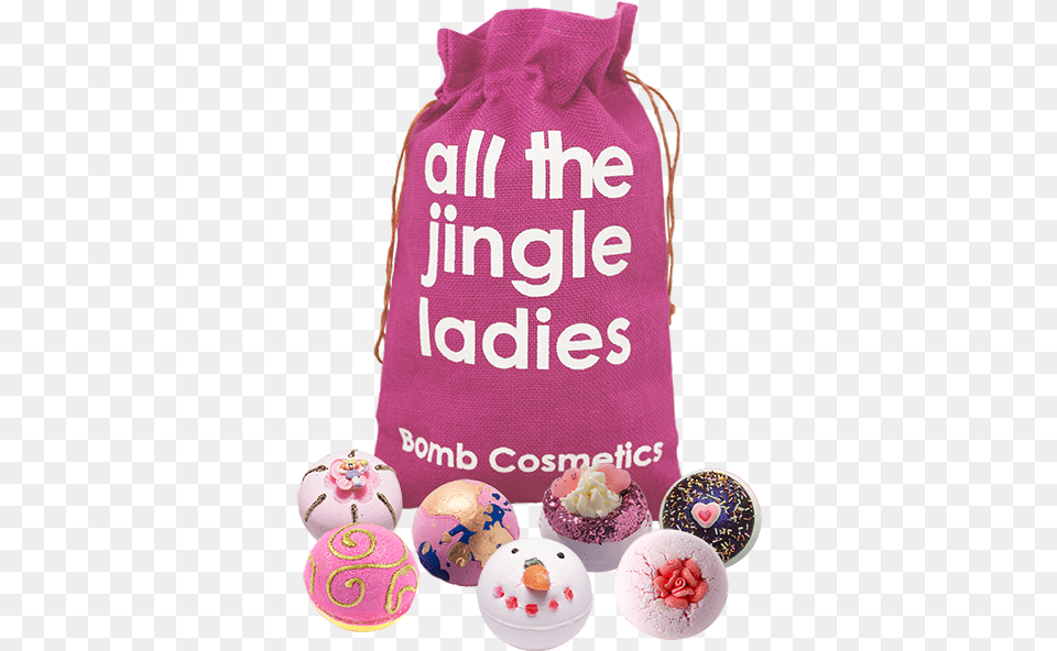 All The Jingle Ladies Gift Set Santa Sack All The Jingle Ladies Bomb Cosmetics, Bag, Ball, Sport, Tennis Free Png Download