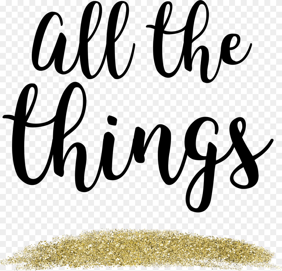 All The Things Gold Glitter Football Mom Svg Free Png