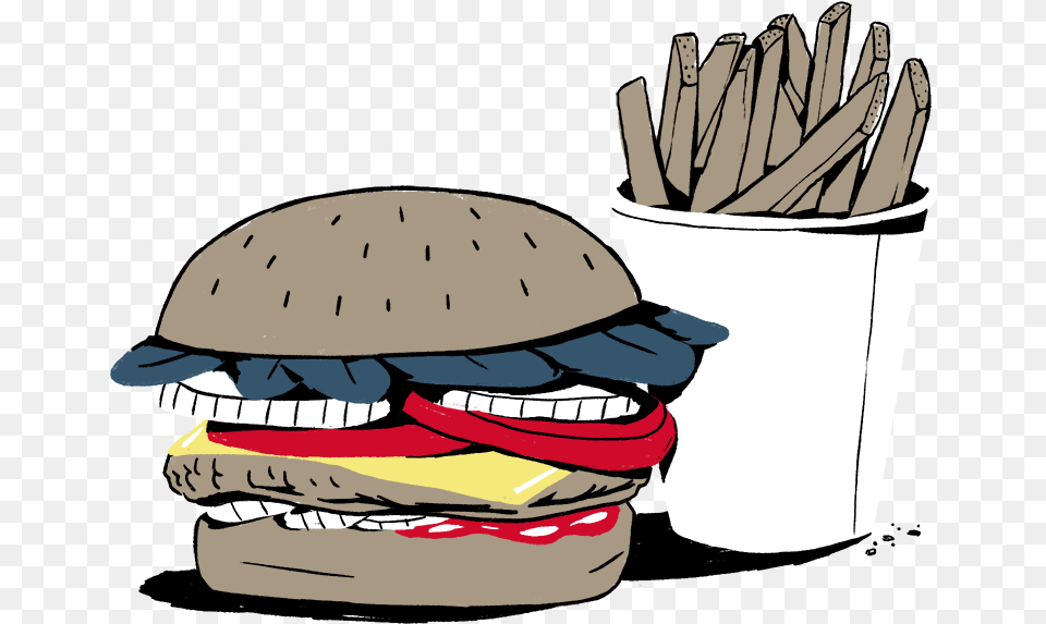 All The Way Burger, Food, Fries, Helmet Free Png