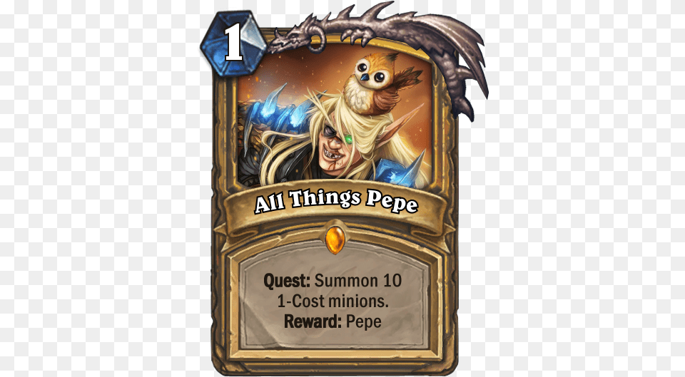 All Things Pepe Hearthstone Un Goro Quests, Book, Comics, Publication Png Image