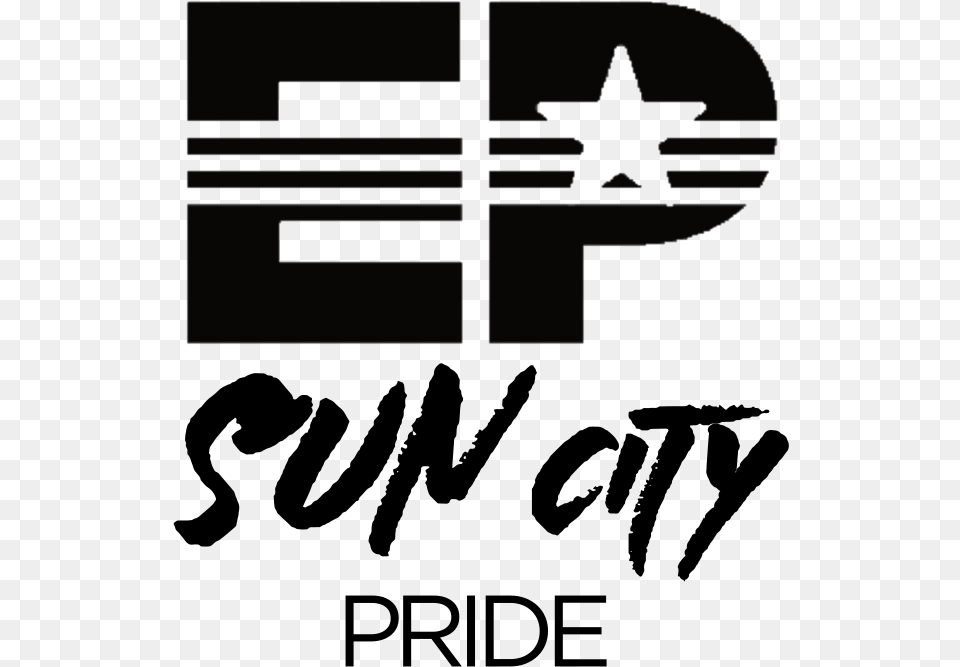 All White Quotep Sun City Pridequot W Text Sun City Pride, Star Symbol, Symbol, Cross Free Png Download
