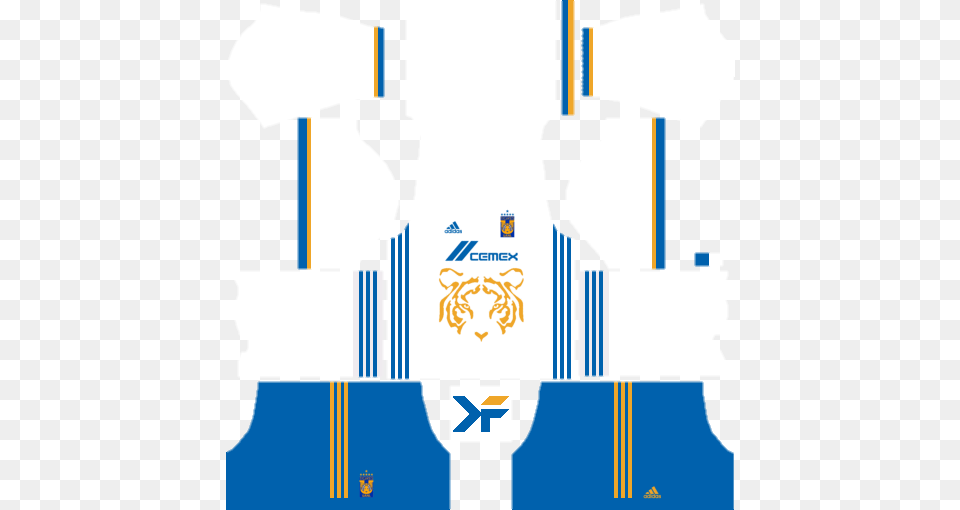 All White Version Kits Dls Tigres 2019, Clothing, Lifejacket, Vest Png Image
