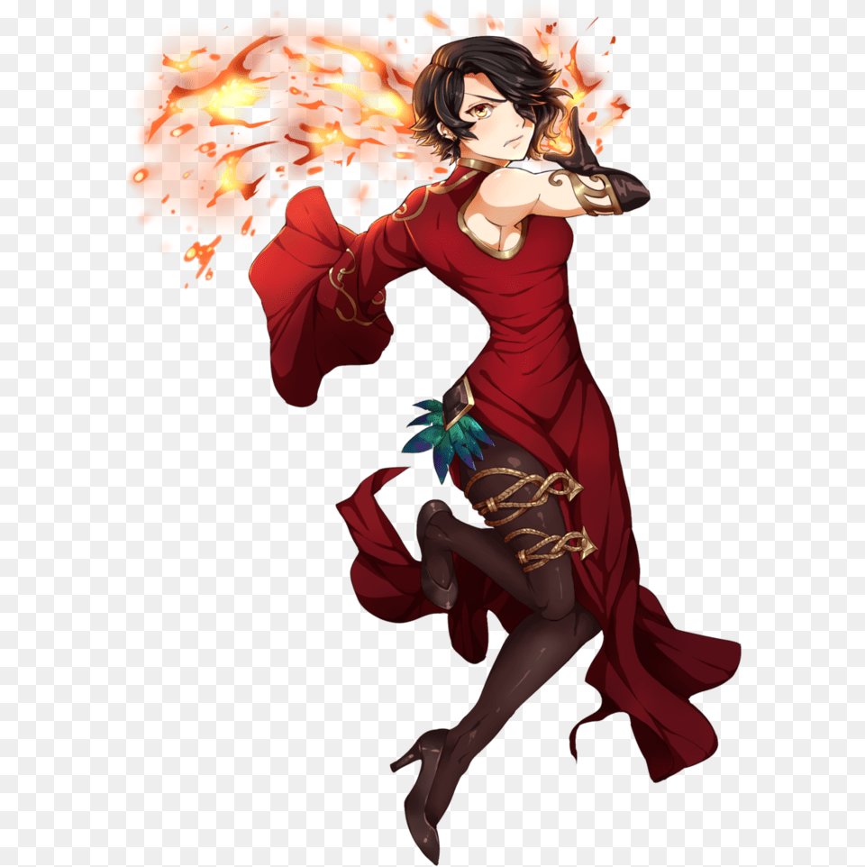 All Worlds Alliance Wiki Rwby Cinder Fall Transparent, Book, Comics, Publication, Adult Free Png Download