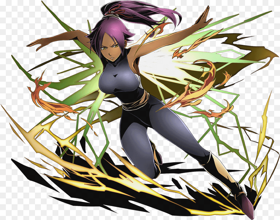 All Worlds Alliance Wiki Yoruichi Shihouin, Book, Comics, Publication, Adult Png Image