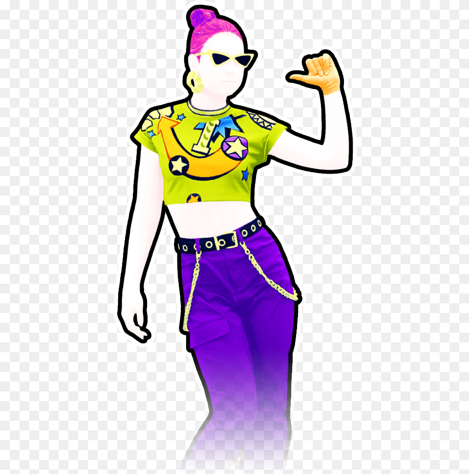 All You Gotta Do Is Just Dance Cartoon, Clothing, Costume, Person, Purple Free Png