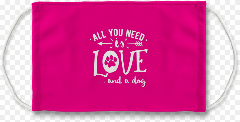 All You Need Is Love Pink Face Mask Handbag Style, Accessories, Bag, Tote Bag, Shopping Bag Free Png