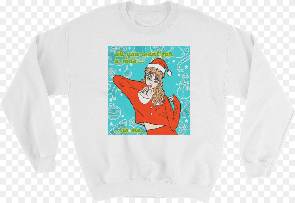 All You Want Christmas Sweater U2014 Peachbrain Respect The Locals Shark, T-shirt, Sweatshirt, Sleeve, Long Sleeve Free Transparent Png