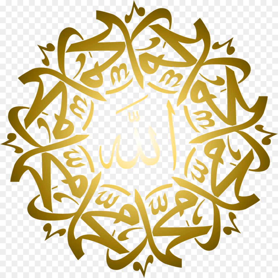 Allah And Muhammad Pbuhahp Image Design Allah Muhammad, Calligraphy, Handwriting, Text, Dynamite Free Transparent Png