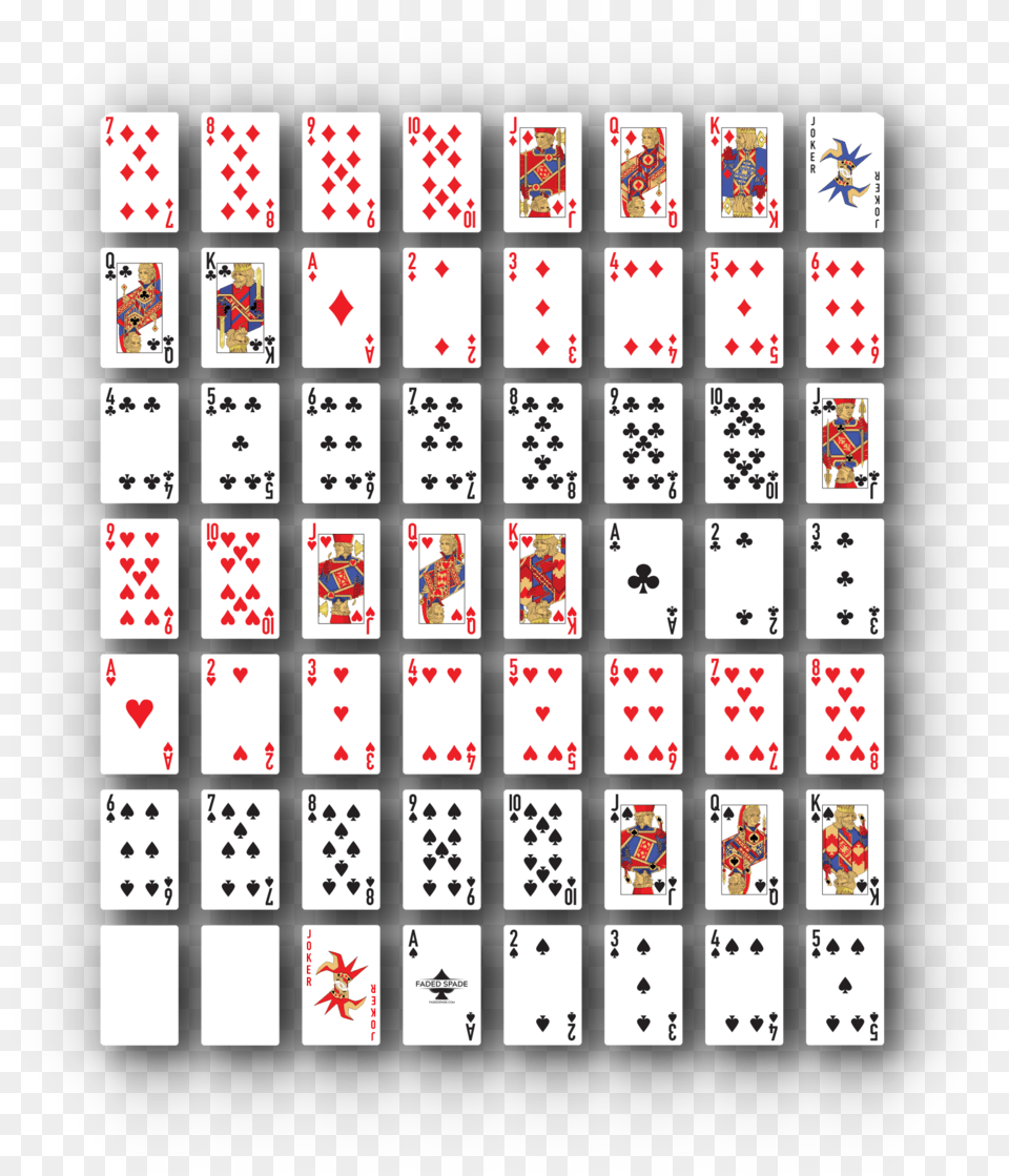 Allcardsfadedspace Bridgesize 55 Shw All Poker Cards, Game, Person Free Transparent Png