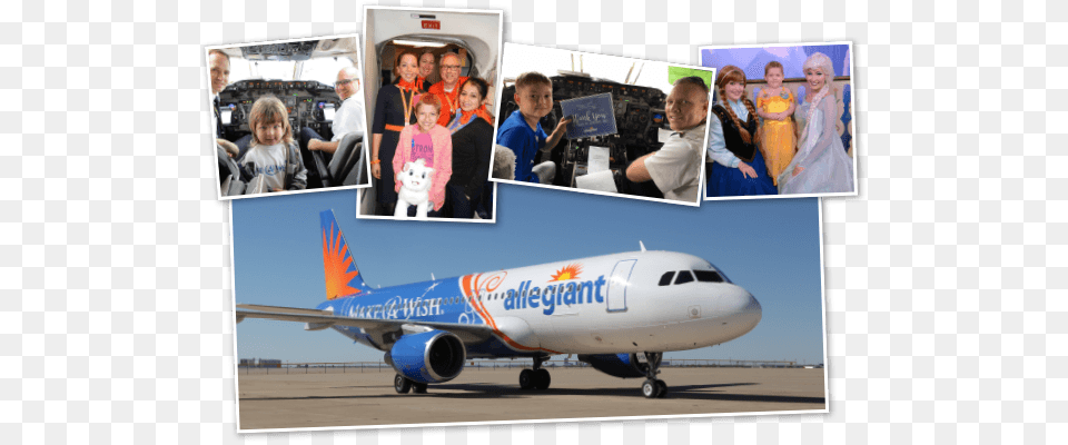 Allegiant Make A Wish Special Livery Allegiant Air, Aircraft, Airliner, Airplane, Vehicle Png Image
