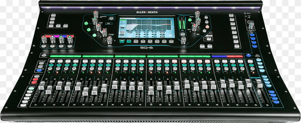 Allen Heath Sq 6 Digital Mixer, Electronics, Amplifier, Computer, Laptop Free Transparent Png