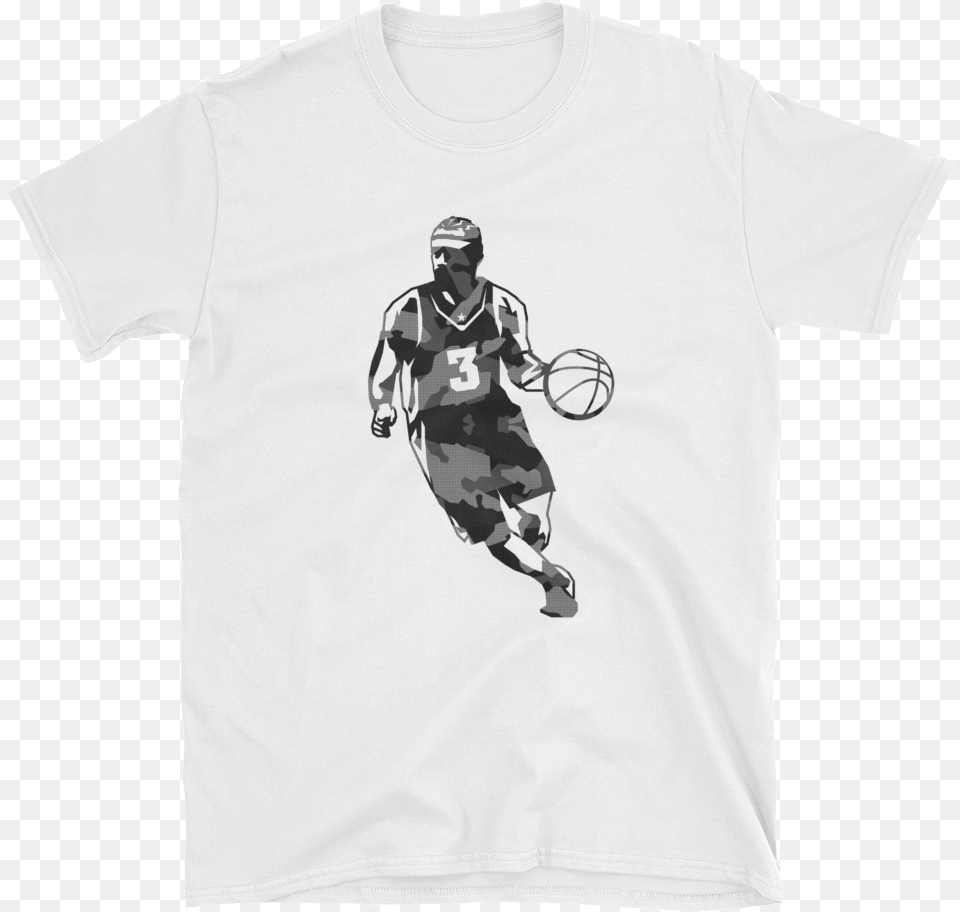 Allen Iverson, Clothing, T-shirt, Adult, Male Png Image