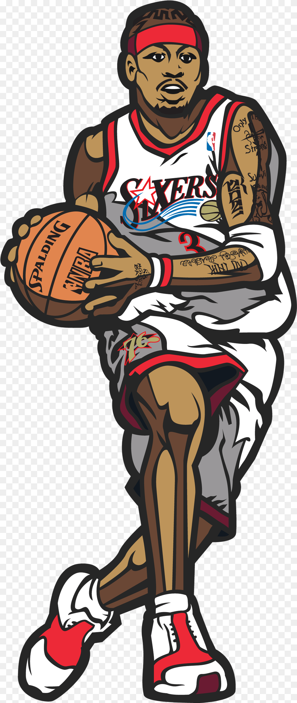 Allen Iverson Allen Iverson Clip Art, Person, People, Adult, Man Free Png