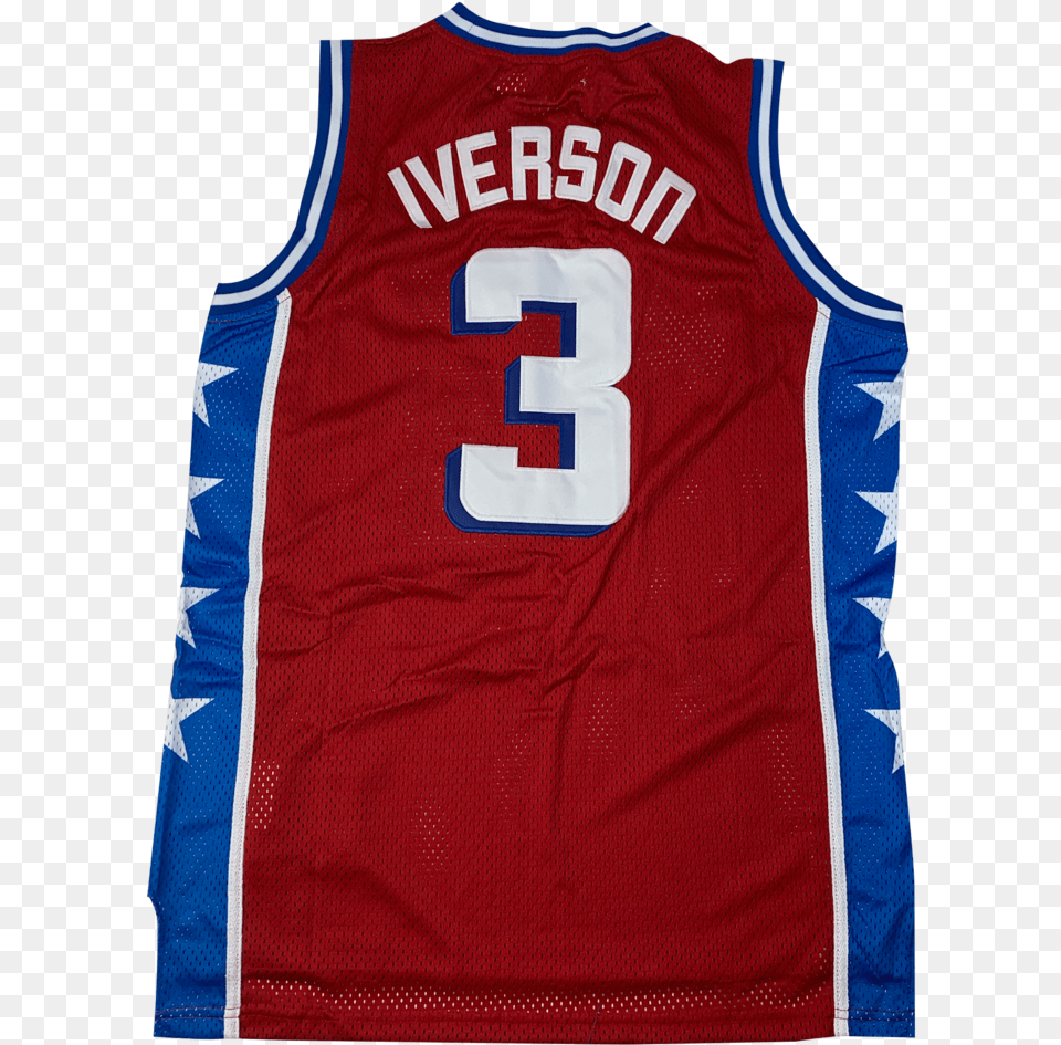 Allen Iverson High School Basketball Vest, Clothing, Shirt, Jersey, Person Png