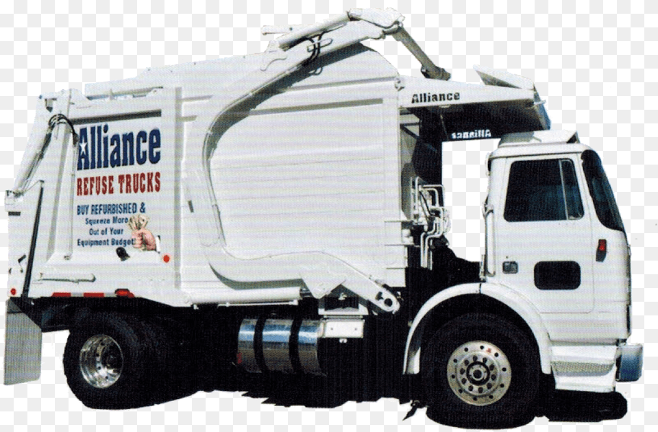 Alliance Refuse Trucks Helps Jonesborough With Refurbished Small Front Load Garbage Truck, Transportation, Vehicle, Machine, Wheel Png Image