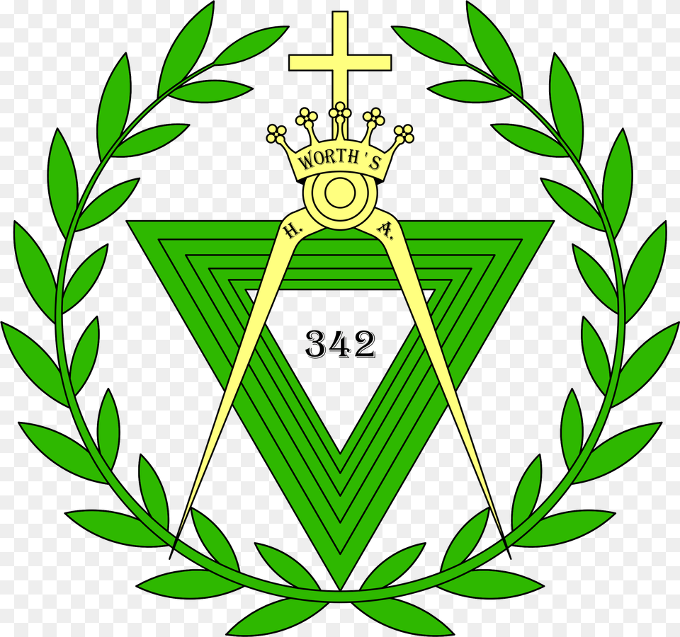 Allied Masonic Degrees, Green, Plant, Symbol, Emblem Free Png Download