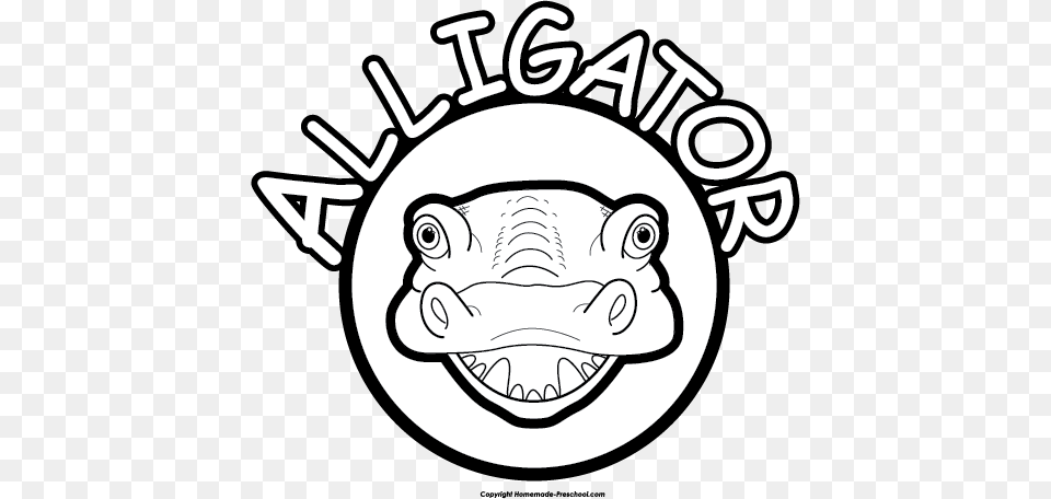 Alligator Black And White Alligator Clipart Clip Art, Logo, Ammunition, Grenade, Weapon Free Transparent Png