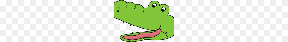 Alligator Clip Art Crocodile Banner Black And White, Animal, Amphibian, Wildlife Free Png Download