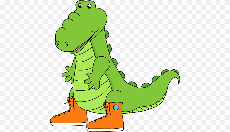 Alligator Clipart Cute, Animal, Reptile, Clothing, Footwear Png