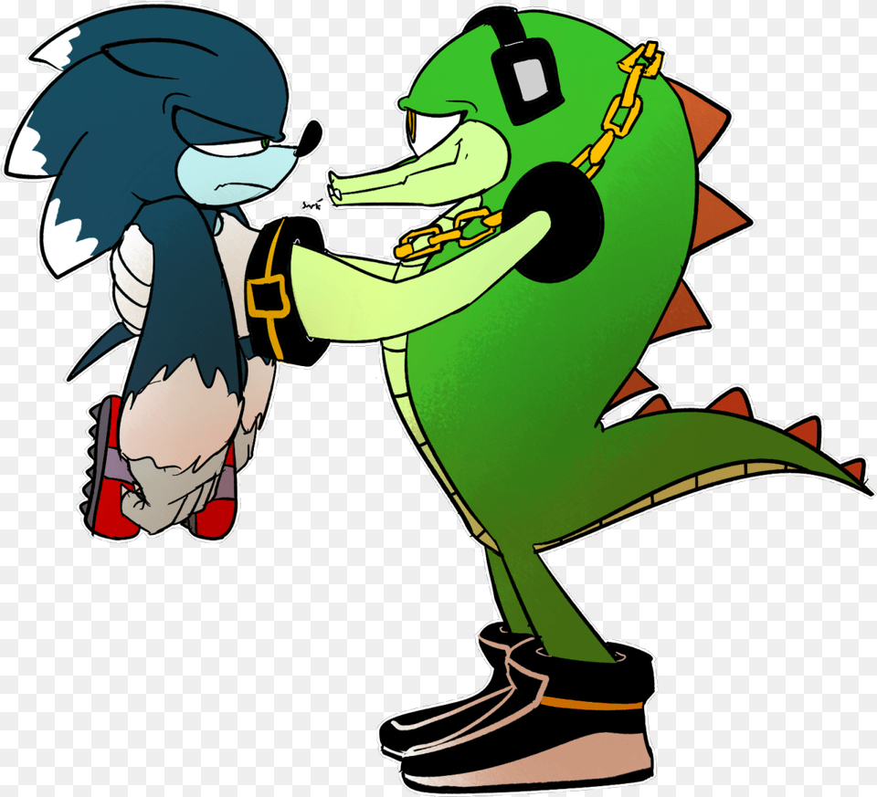 Alligator Clipart Evil Sonic Werehog And Vector, Baby, Person, Cartoon, Face Free Png