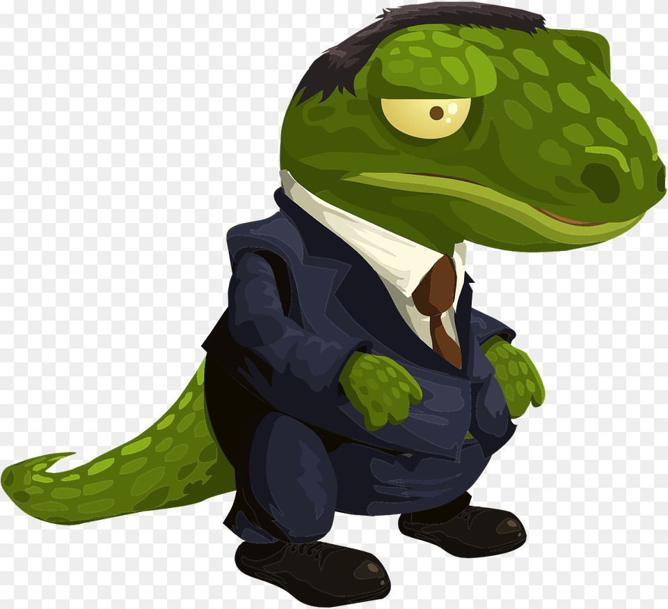 Alligator Crocodile Suit Cartoon Animal Wildlife Cartoon Animal In A Suit, Reptile, Sea Life, Turtle Free Png Download
