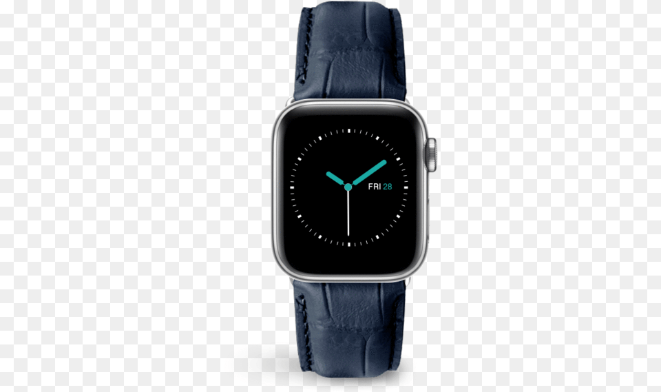 Alligator Leather Apple Watch Band Blue U2013 Mintapple Watch Strap, Arm, Body Part, Person, Wristwatch Png