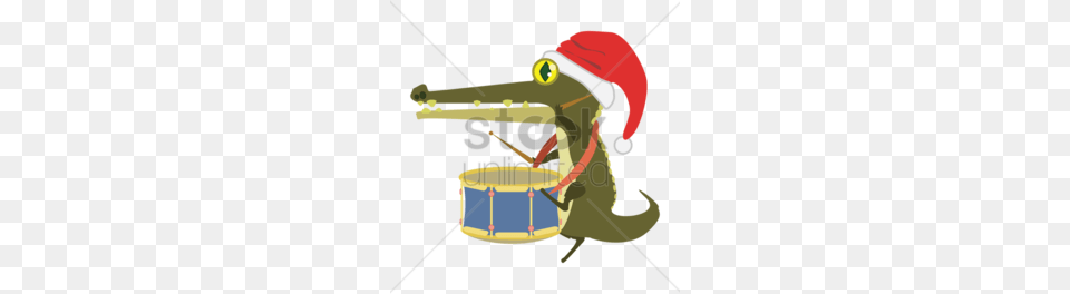 Alligator Playing Drums Clipart Alligators Crocodile Drum, Drummer, Leisure Activities, Music, Musical Instrument Png