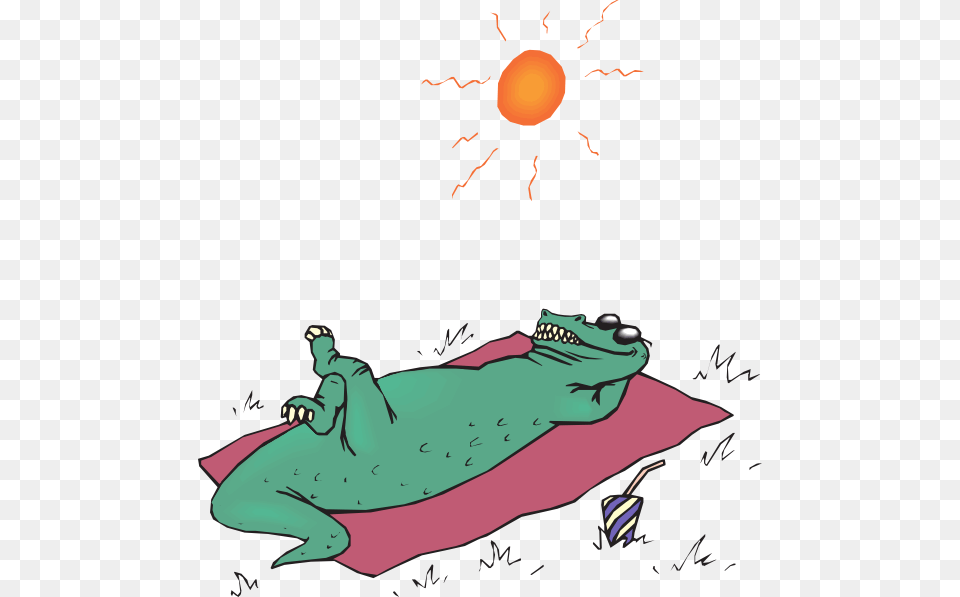 Alligator Sunbathing Svg Clip Arts Alligator Sun Bathing, Person, Animal, Head Free Transparent Png