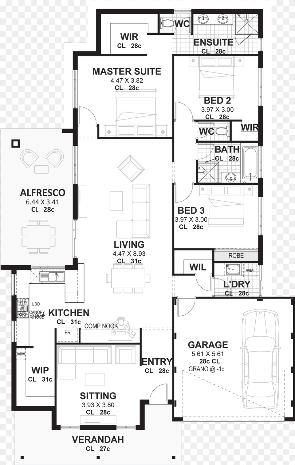 Allira Advantage House Plan, Diagram, Floor Plan Png Image