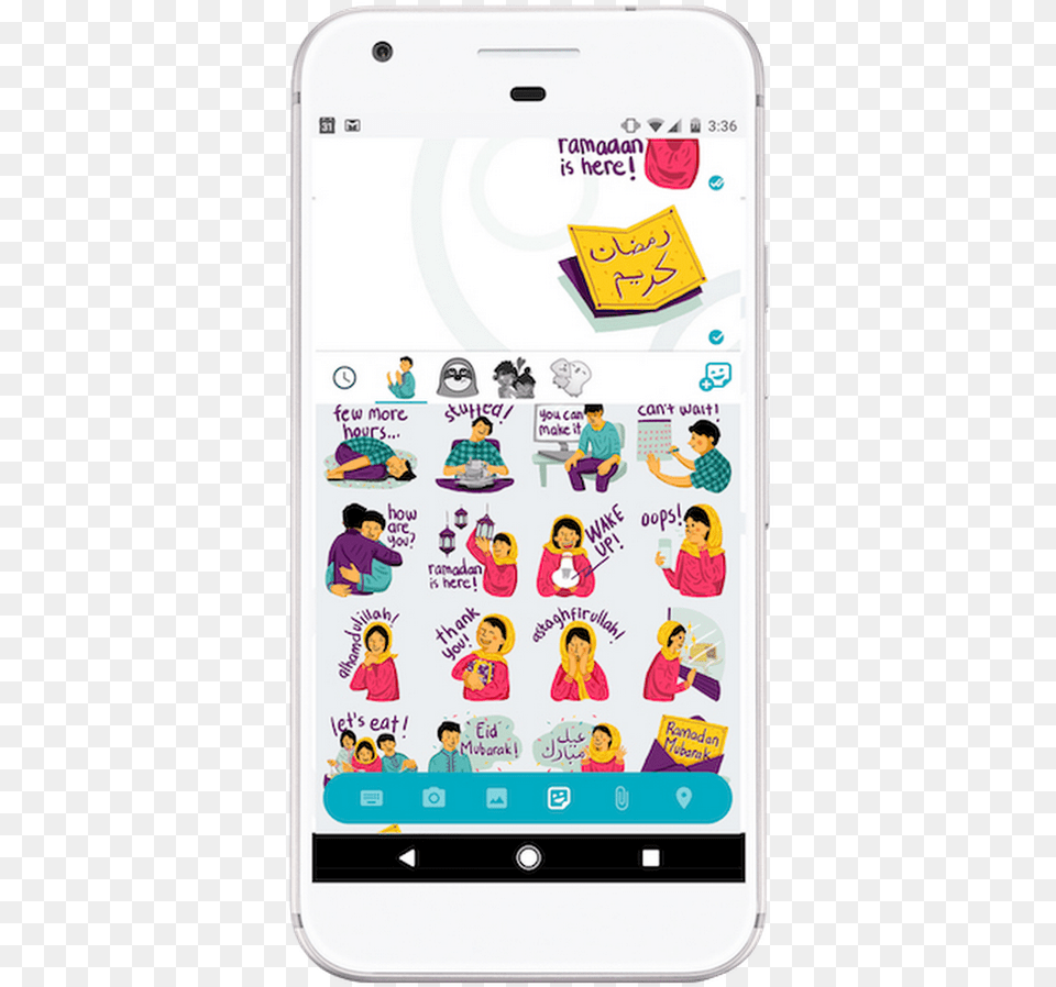 Allo Ramadan Stickers Pixel Pixel, Electronics, Mobile Phone, Phone, Person Free Transparent Png