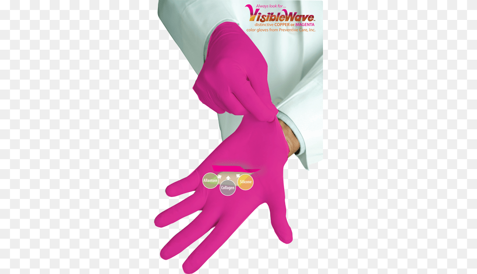 Allogel Magenta Nitrile Exam Gloves Allogel Magenta Powder Nitrile Exam Gloves, Clothing, Glove, Person Free Transparent Png