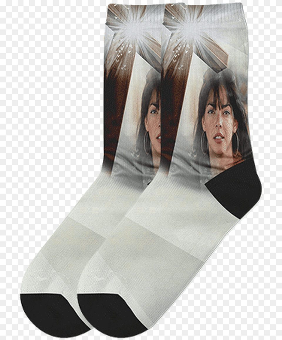 Allover Wooden Cross Socks Sock, Adult, Wedding, Person, Head Free Png