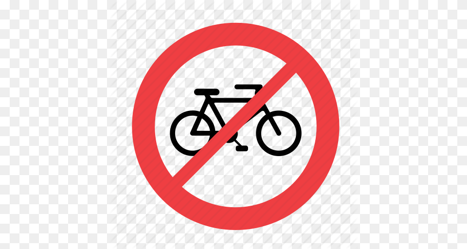 Allowed Bike Forbidden No Not Prohibited Sign Icon, Symbol, Road Sign Free Transparent Png
