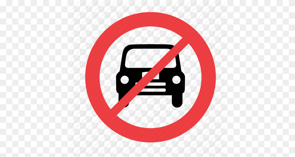 Allowed Car Forbidden No Not Prohibited Sign Icon, Symbol, Road Sign Free Png