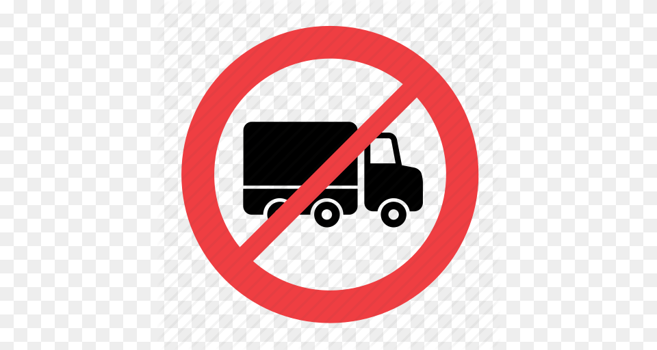 Allowed Forbidden No Not Prohibited Sign Truck Icon, Symbol, Road Sign Free Png