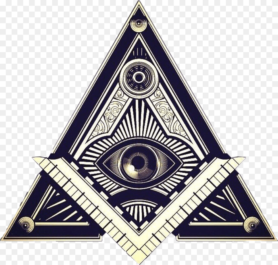 Allseeingeye Illuminati Triangle Freetoedit, Logo, Symbol Free Transparent Png