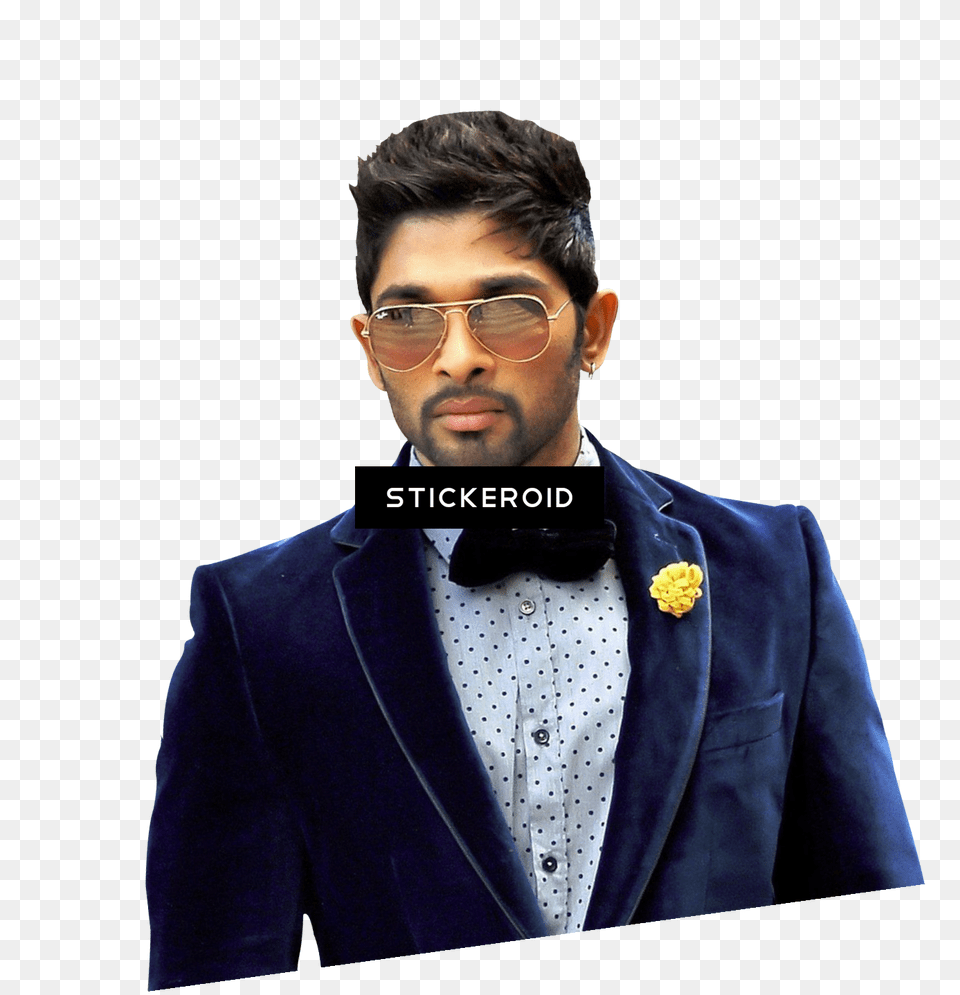 Allu Arjun, Accessories, Tie, Suit, Portrait Free Transparent Png