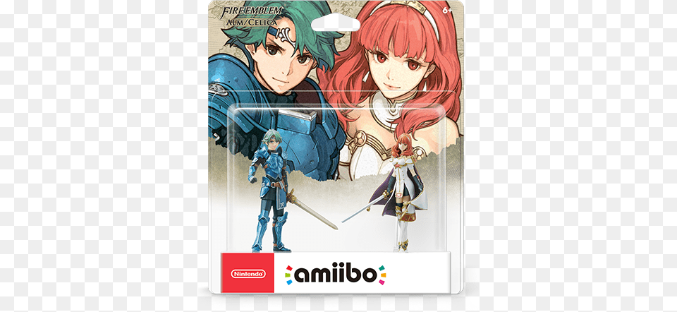 Alm And Celica Amiibo Fire Emblem Echoes Amiibo, Book, Comics, Publication, Person Free Png