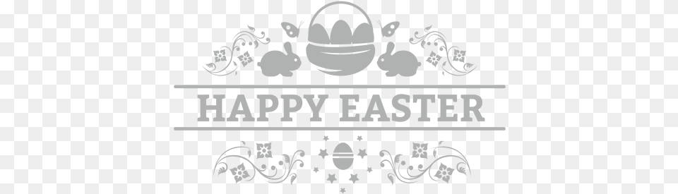 Alma Cira Easiest Happy Easter Happy Easter White, Logo, Stencil, Face, Head Free Transparent Png