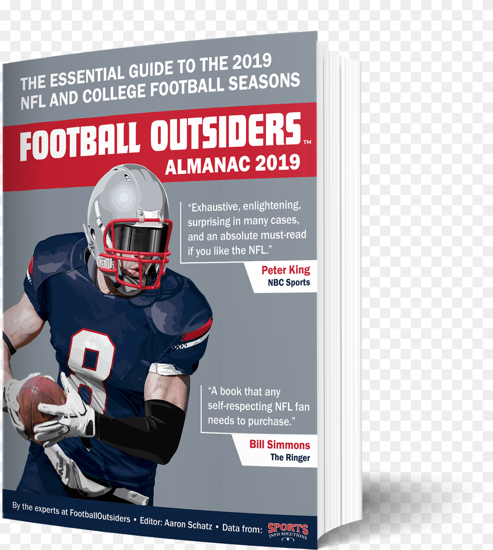 Almanac Football Outsiders Almanac 2019, Helmet, Advertisement, Clothing, Glove Png Image