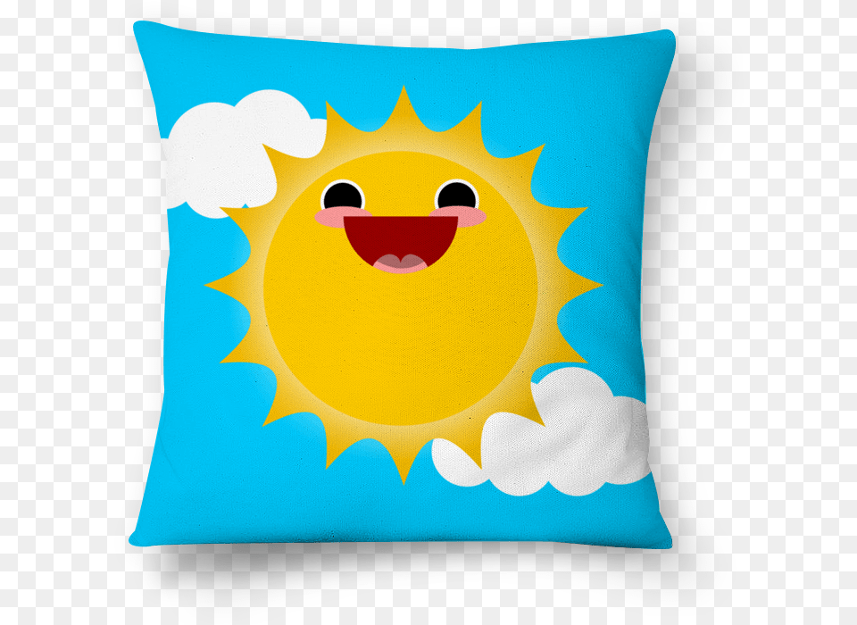 Almofada Happy Sun De Bodena Cushion, Home Decor, Pillow, Face, Head Free Png