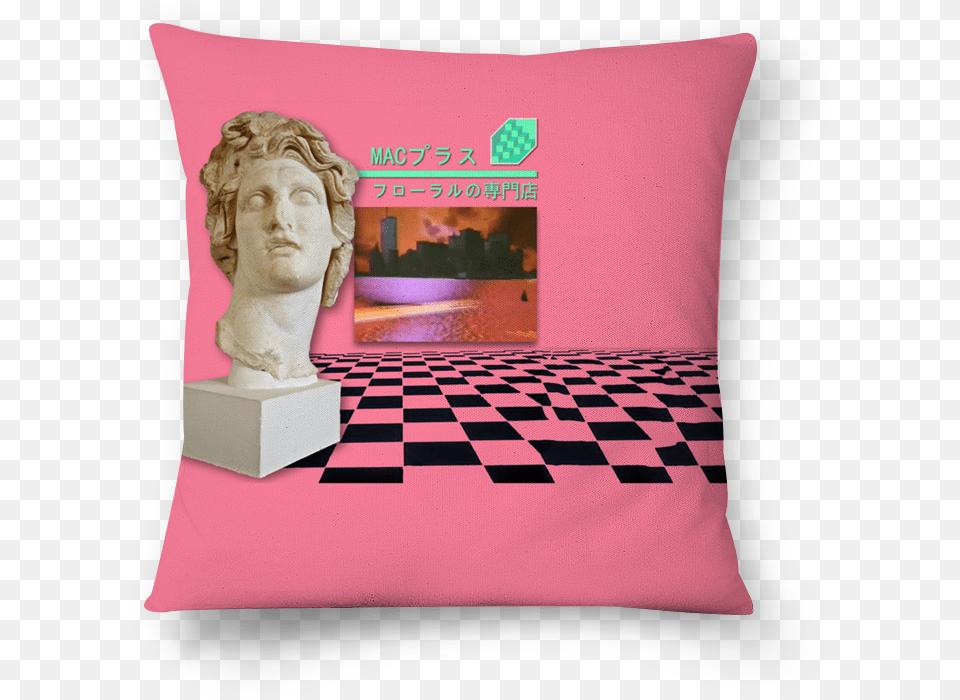 Almofada Macintosh Plus De Cristiano Zoucasna Macintosh Plus Floral Shoppe, Cushion, Home Decor, Pillow, Person Png
