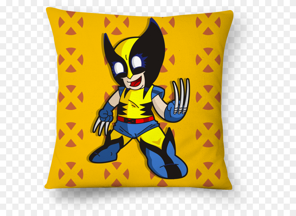 Almofada Mini Wolverine De Vida De Leituristana Cushion, Home Decor, Pillow, Baby, Person Free Transparent Png