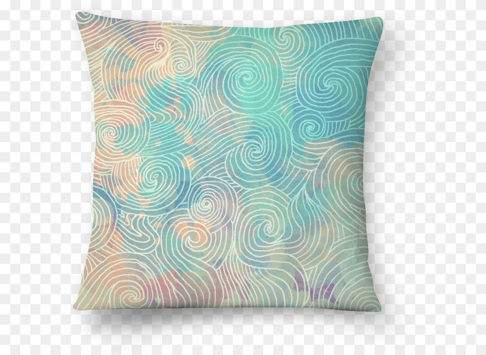 Almofada Padro De Ondas De Allyson Hissashina Wave, Cushion, Home Decor, Pillow Png Image