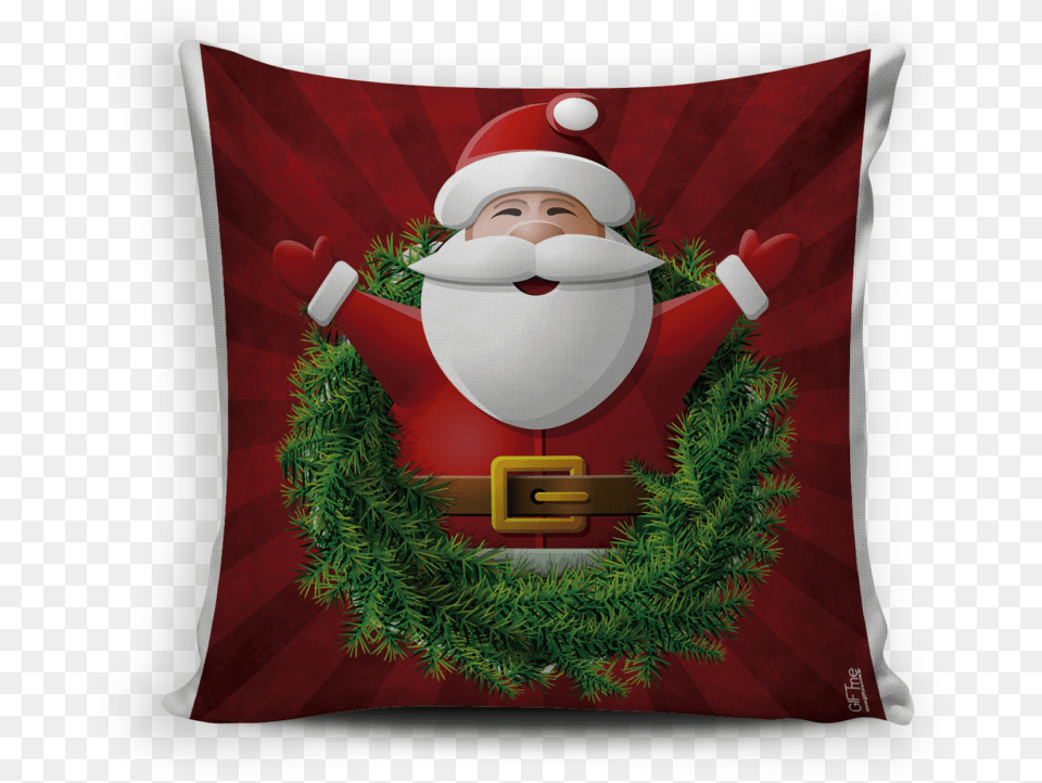 Almofada Papai Noel New Year Wishes For Father, Cushion, Home Decor, Pillow, Face Free Transparent Png