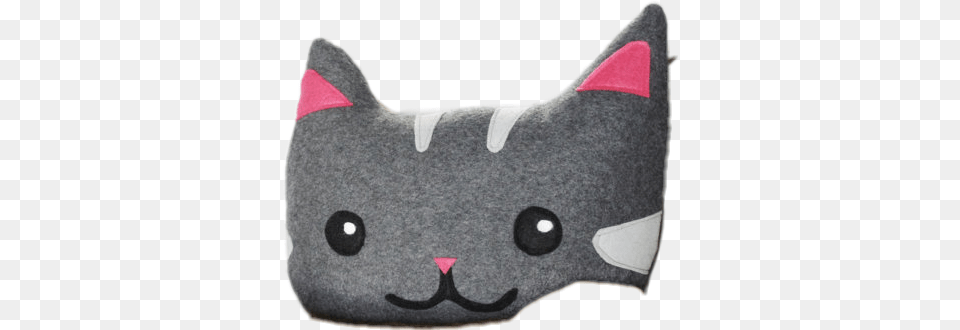 Almohada Cat Gato Black Cat, Toy, Plush, Pillow, Cushion Free Png Download