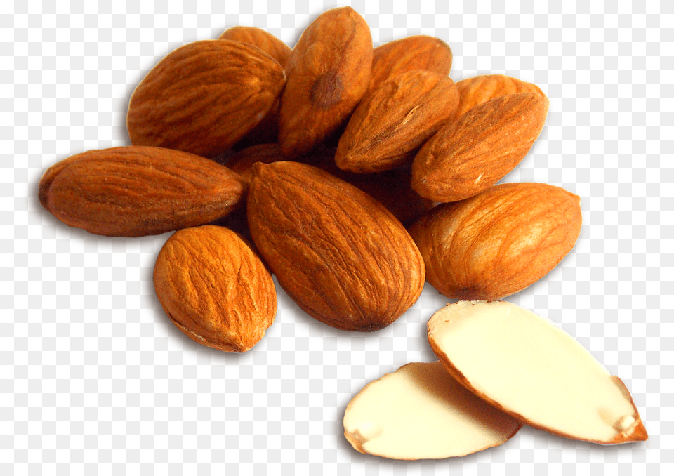 Almond Badam Nutrition Energy Healthy Cholesterol Almond, Food, Grain, Produce, Seed Png Image
