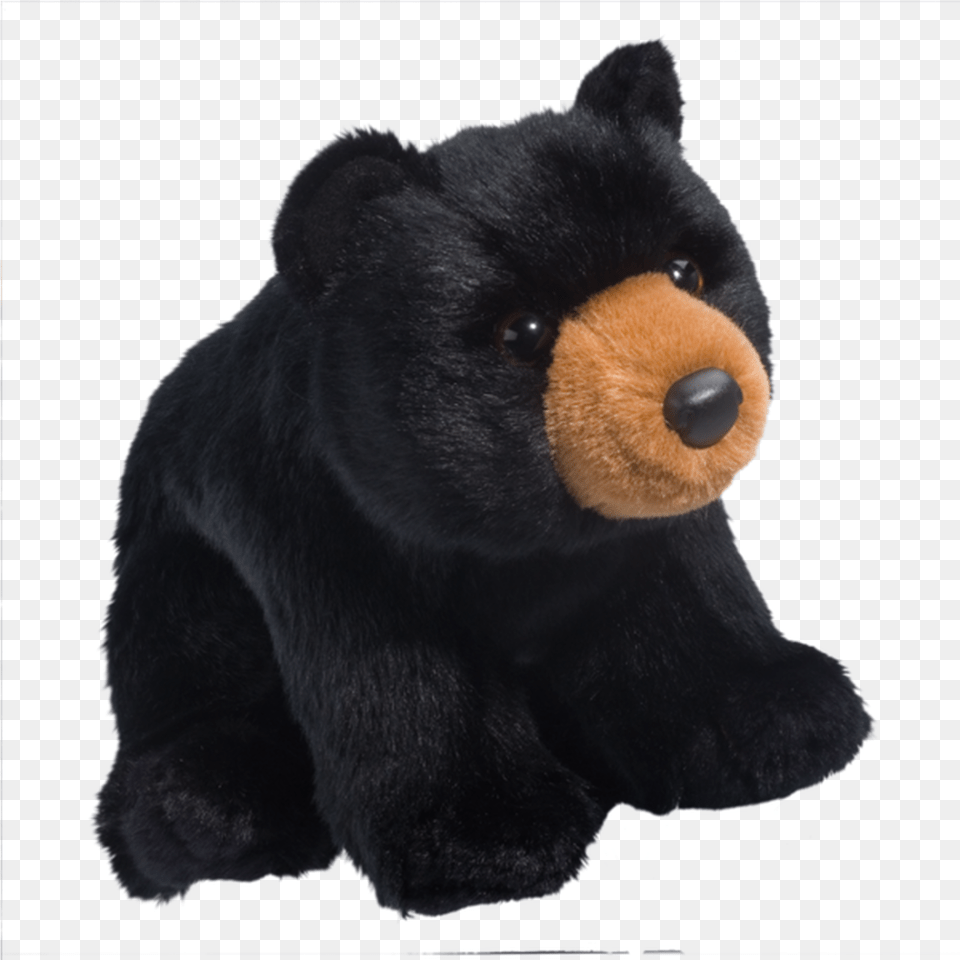 Almond Black Bear By Douglas, Teddy Bear, Toy, Animal, Mammal Free Png Download
