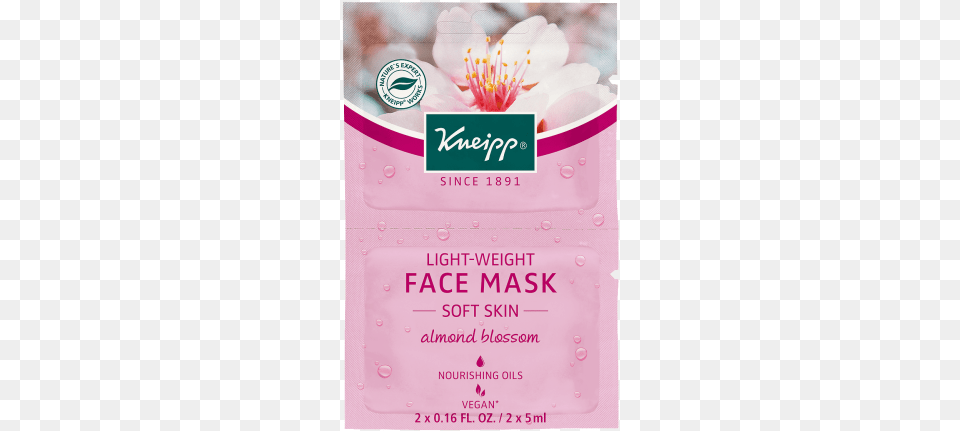 Almond Blossom Lightweight Face Mask Kneipp Almond Blossom Face Cream Soft Skin 50 Ml, Advertisement, Poster, Flower, Plant Free Png